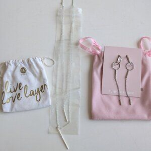 Long earrings and necklace